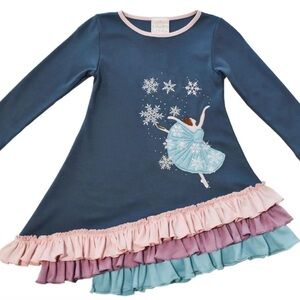 Girls Lemon Loves Lime Snow Fairy Dress Size 5T